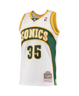Men's Kevin Durant White Seattle SuperSonics Hardwood Classics Swingman Jersey