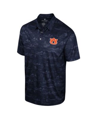 Men's Navy Auburn Tigers Daly Print Polo Shirt