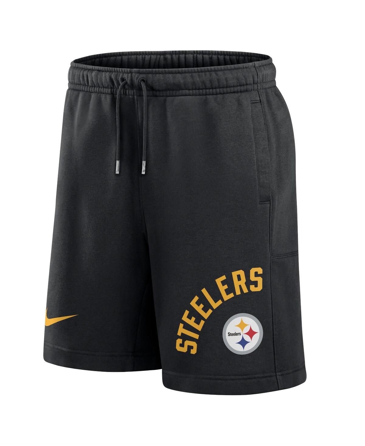 Men's NikePittsburgh Steelers Arched Kicker Shorts - Black