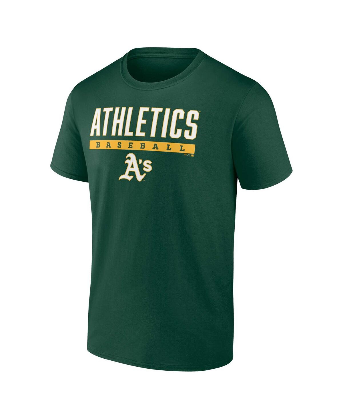 Shop Fanatics Men's  Green Oakland Athletics Power Hit T-shirt