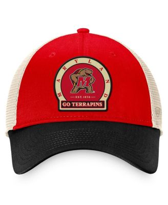 Men's Red Maryland Terrapins Refined Trucker Adjustable Hat