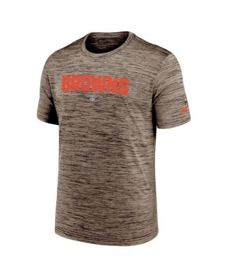 Men's Brown Cleveland Browns Velocity Performance T-shirt