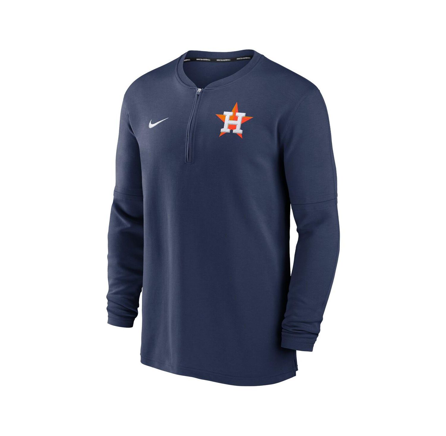 Men's Navy Houston Astros Authentic Collection Game Time Performance Quarter-Zip Top