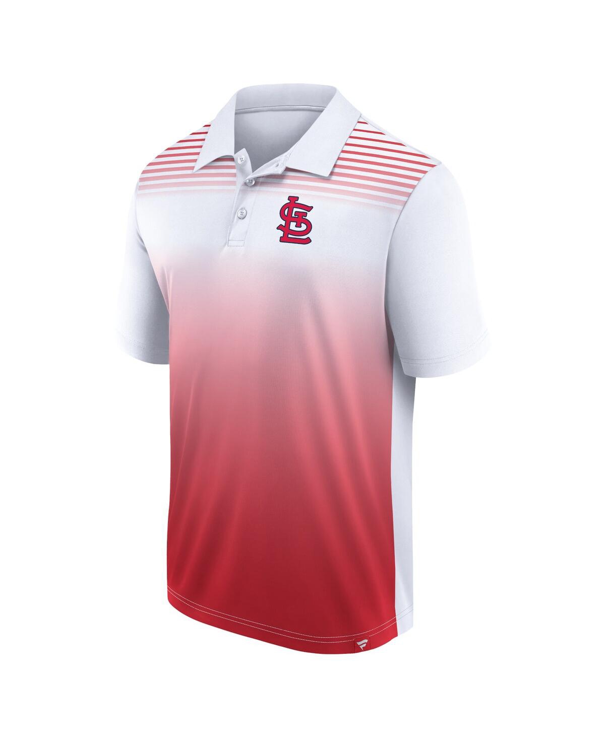 Shop Fanatics Men's  White, Red St. Louis Cardinals Sandlot Game Polo Shirt In White,red