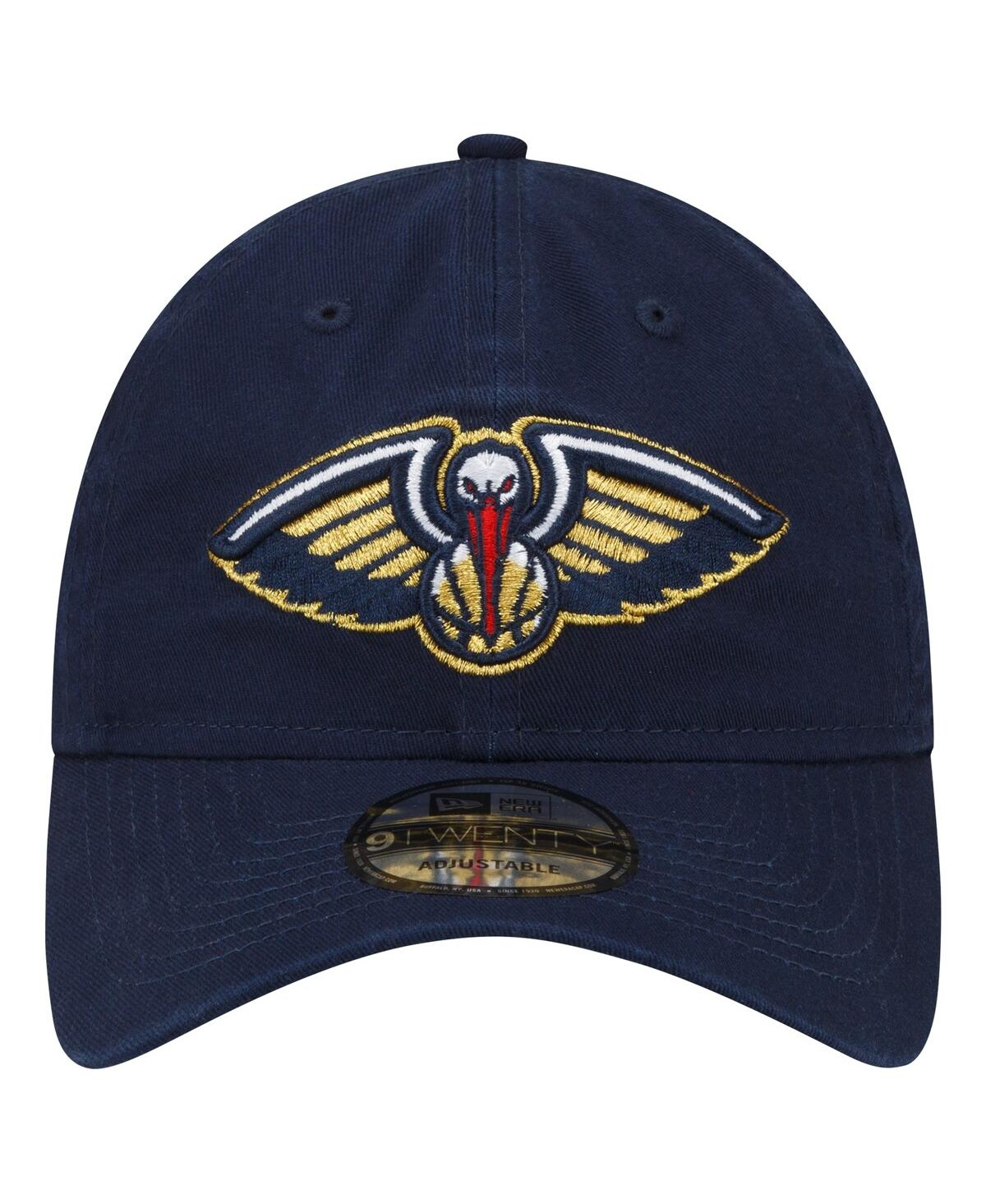 New Era Navy New Orleans Pelicans Team 2.0 9twenty Adjustable Hat In Navy