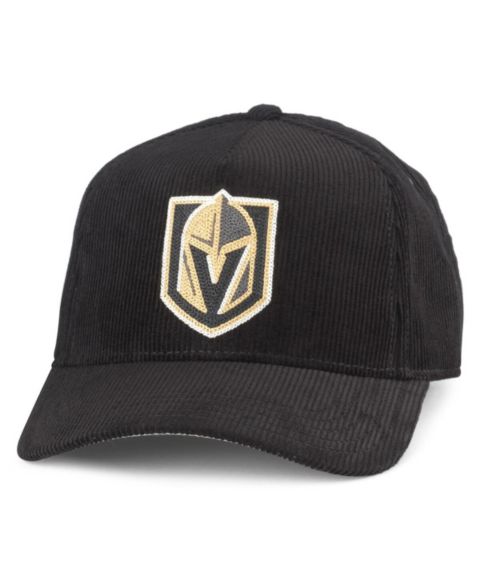 Мужская кепка American Needle Black Vegas Golden Knights Corduroy Chain Stitch Adjustable Hat