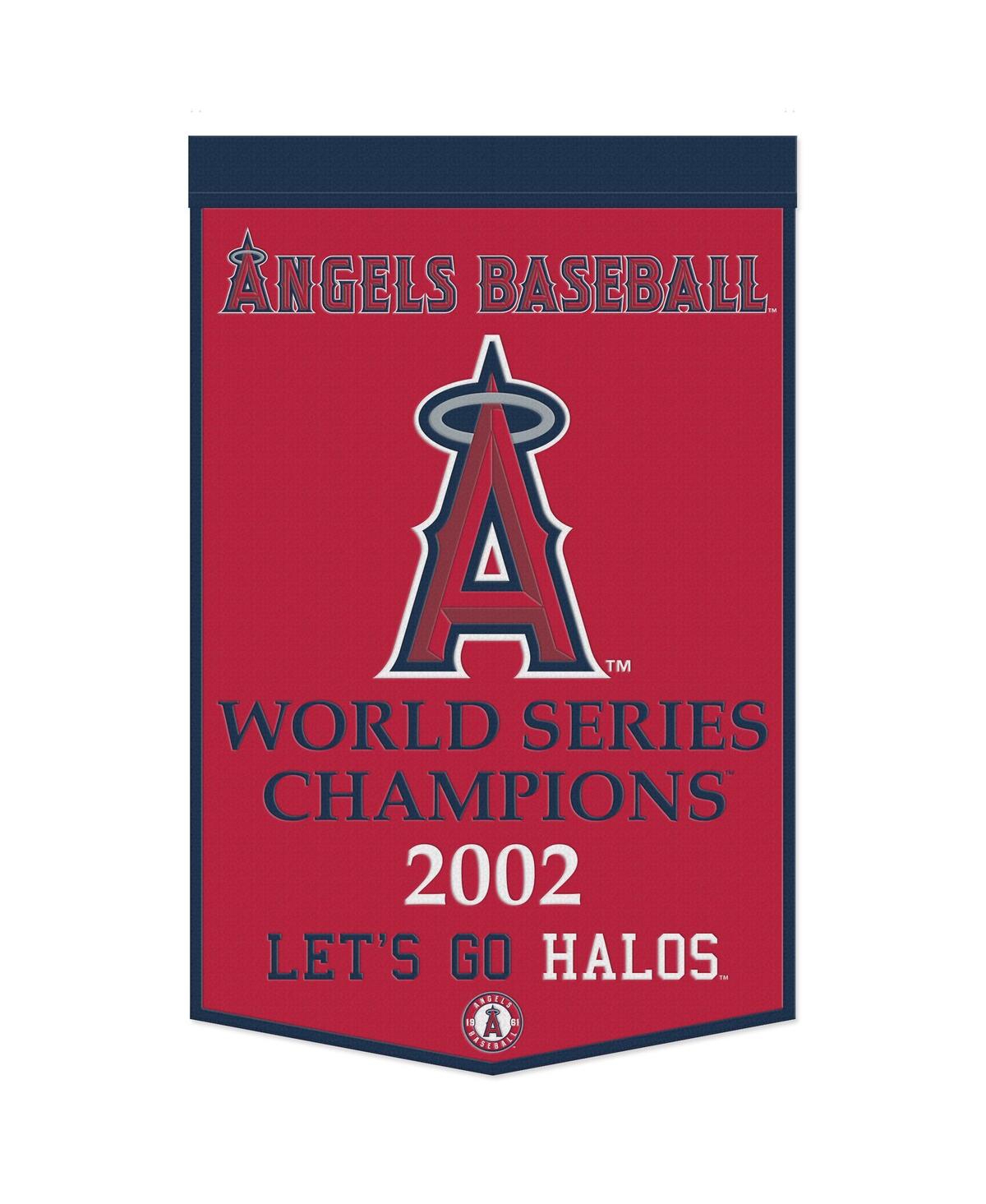 Shop Wincraft Los Angeles Angels 24" X 38" Championship Banner In Red