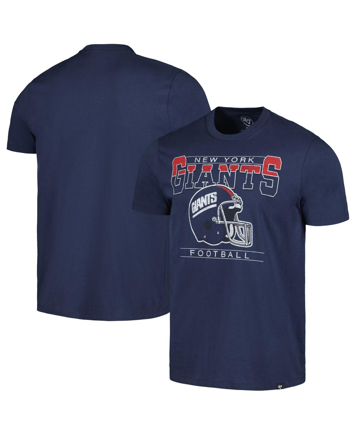 Shop 47 Brand Men's ' Navy Distressed New York Giants Time Lock Franklin T-shirt