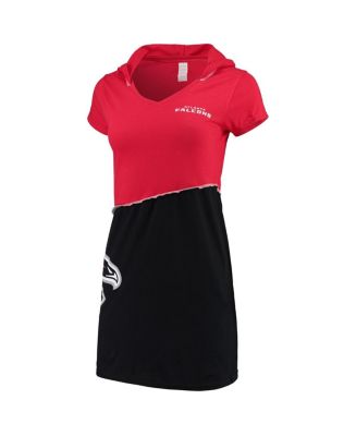 Refried Apparel Women's Red, Black Atlanta Falcons Hooded Mini Dress -  Macy's