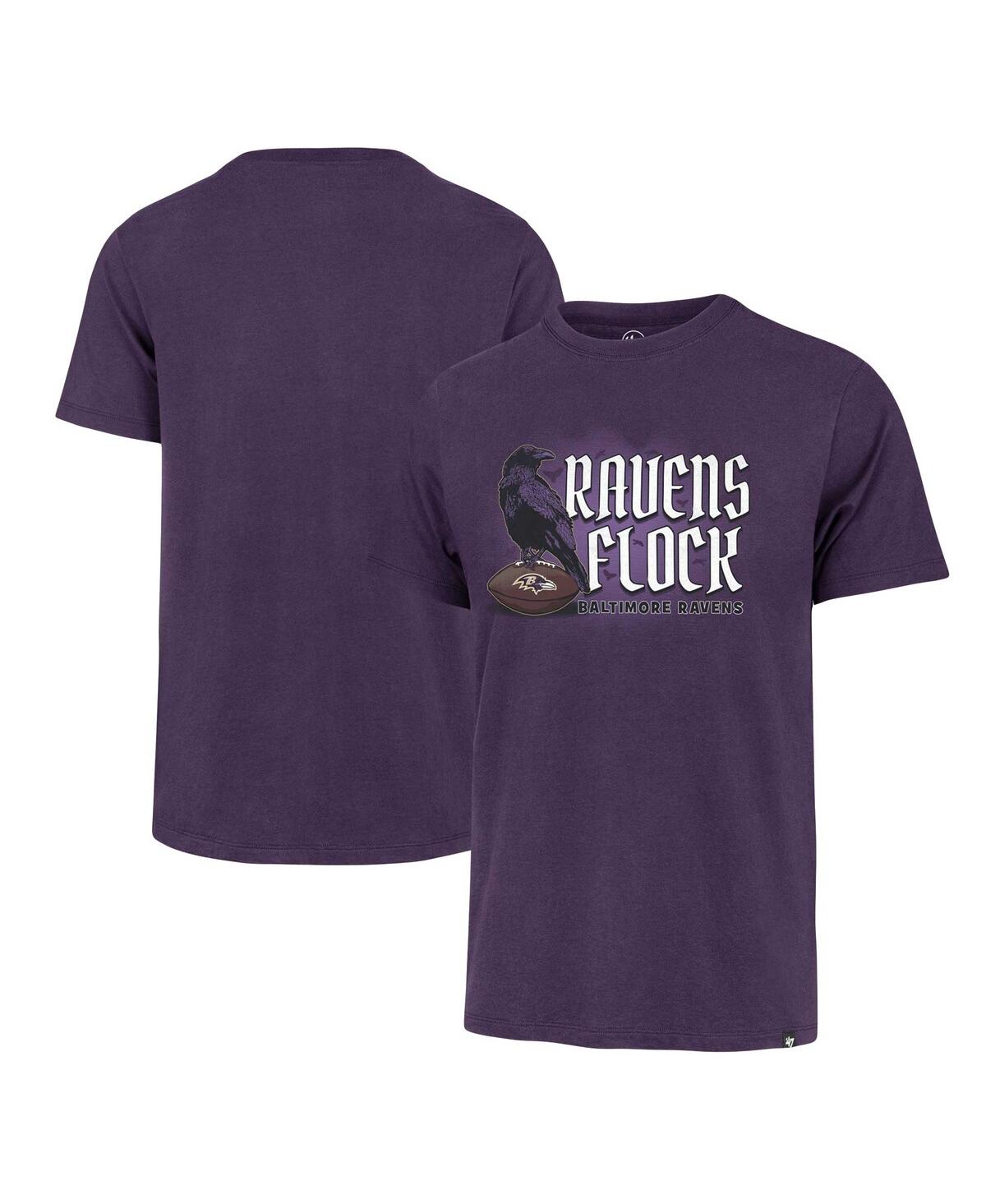 Shop 47 Brand Men's ' Purple Distressed Baltimore Ravens Regional Franklin T-shirt