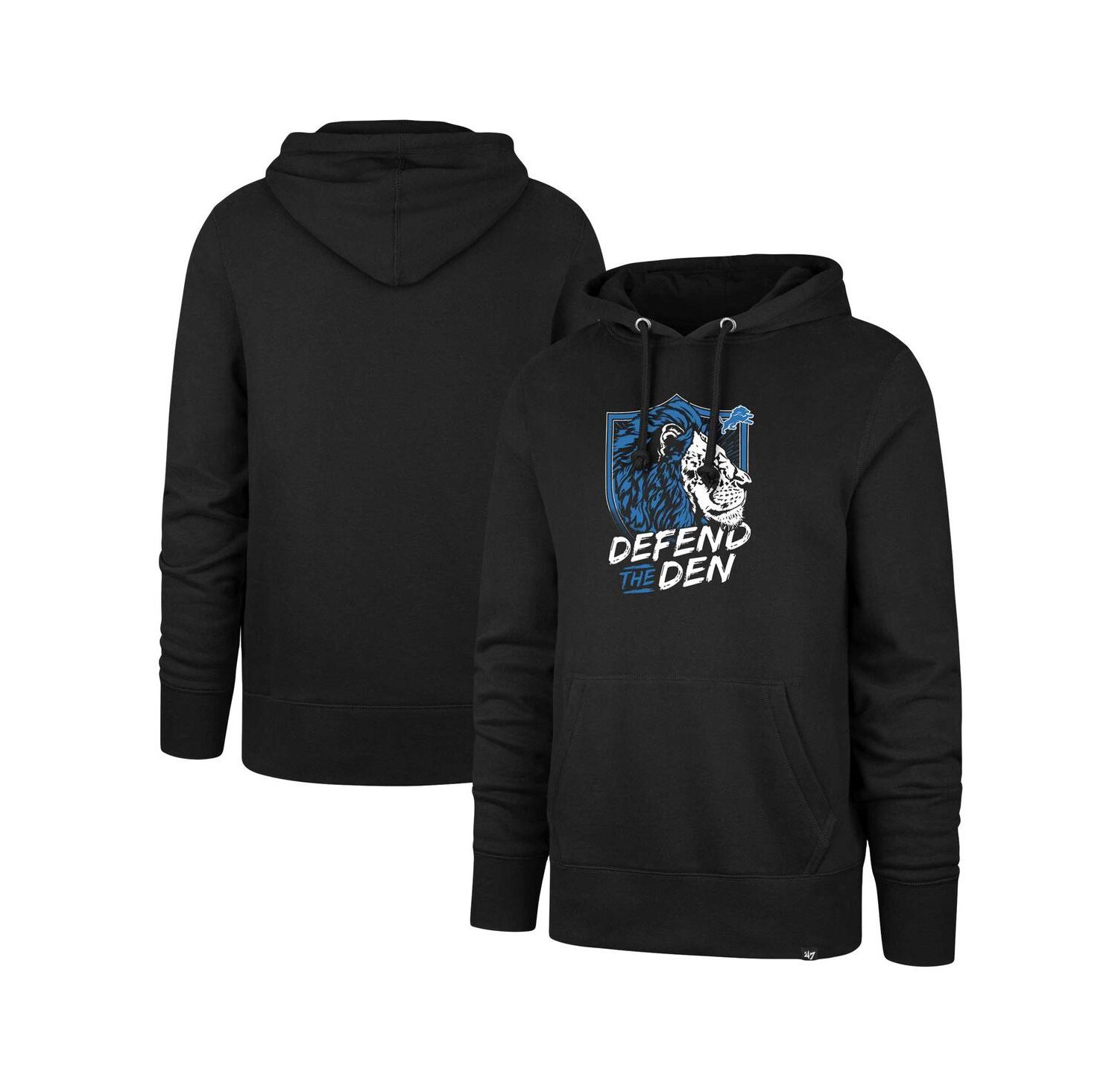 Men's Black Detroit Lions Regional Headline Hoodie