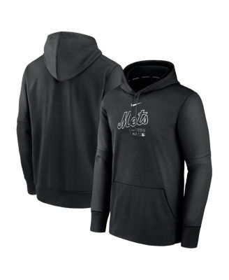 Men s Nike Black New York Mets Authentic Collection Practice Performance Pullover Hoodie Macy s