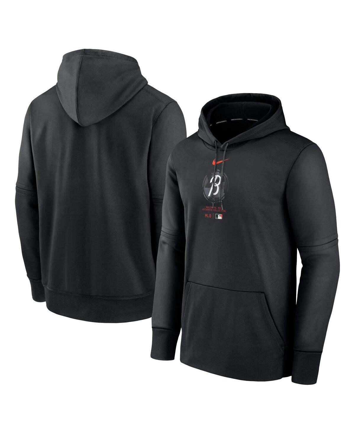 Shop Nike Men's  Black Baltimore Orioles City Connect Practice Performance Pullover Hoodie