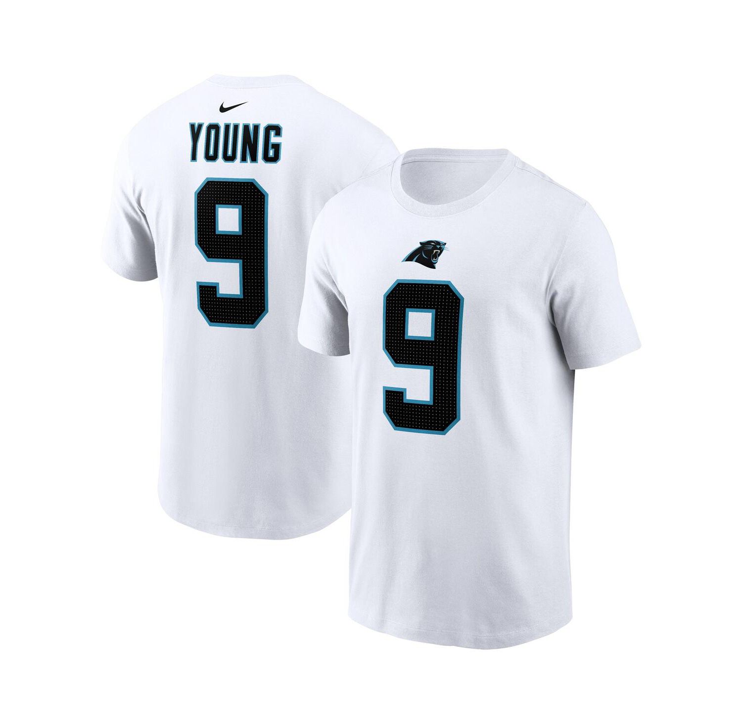 Men's Bryce Young White Carolina Panthers 2023 NFL Draft First Round Pick Player Name and Number T-shirt