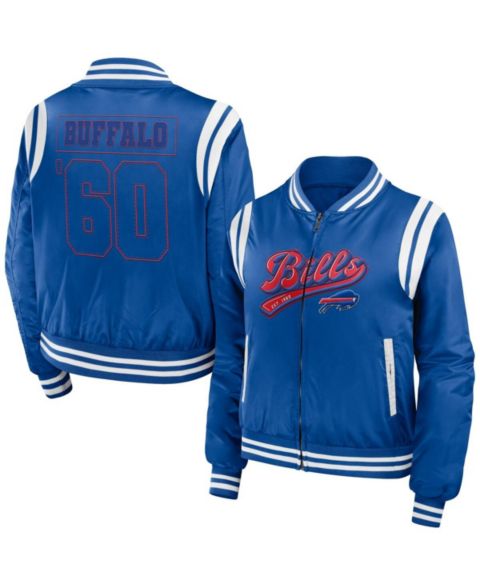 Женские куртки WEAR by Erin Andrews Women's Royal Buffalo Bills Bomber Full-Zip Jacket