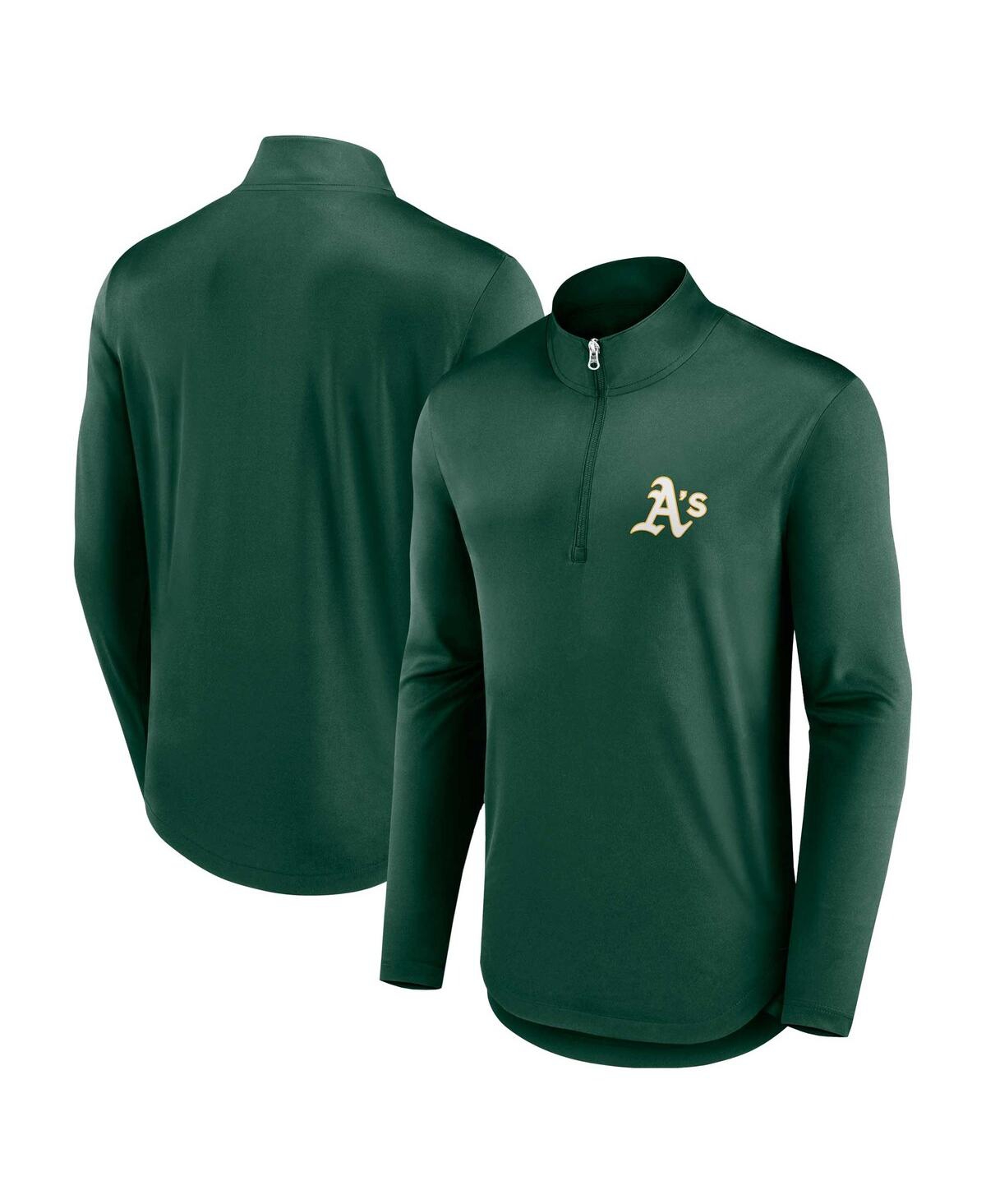 Fanatics Branded Green Oakland Athletics Underdog Mindset Quarter-zip Jacket In Green