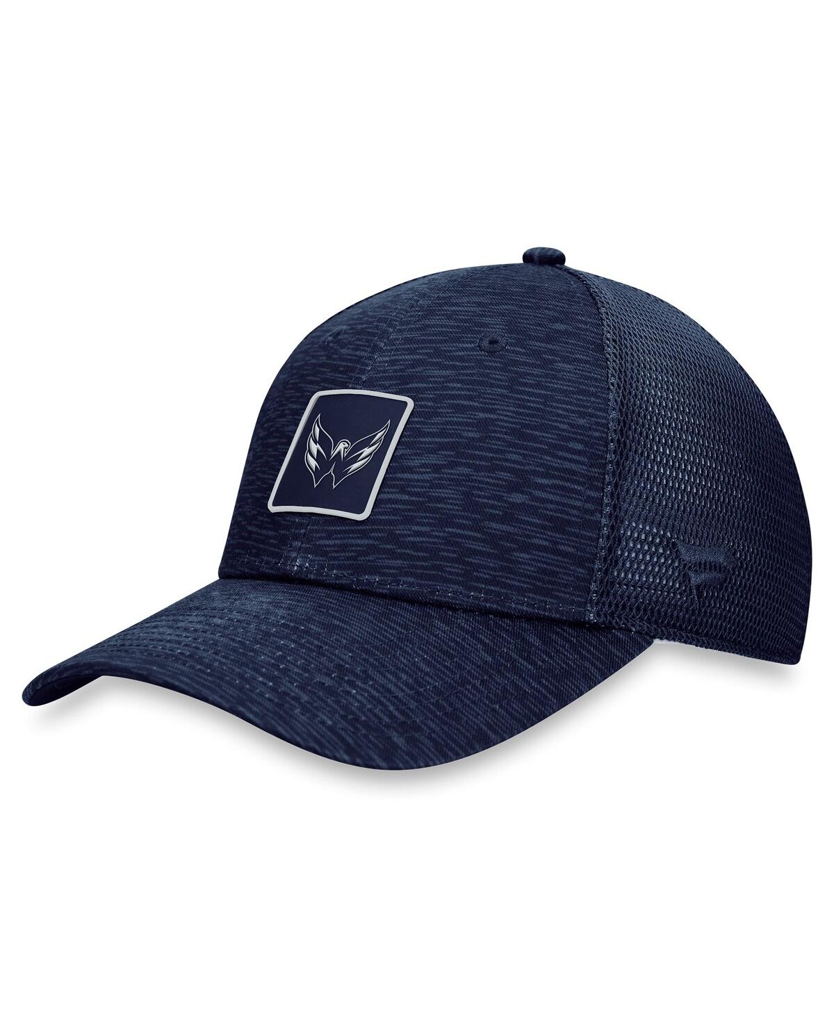 Fanatics Women's  Navy Washington Capitals Authentic Pro Road Trucker Adjustable Hat In Navy