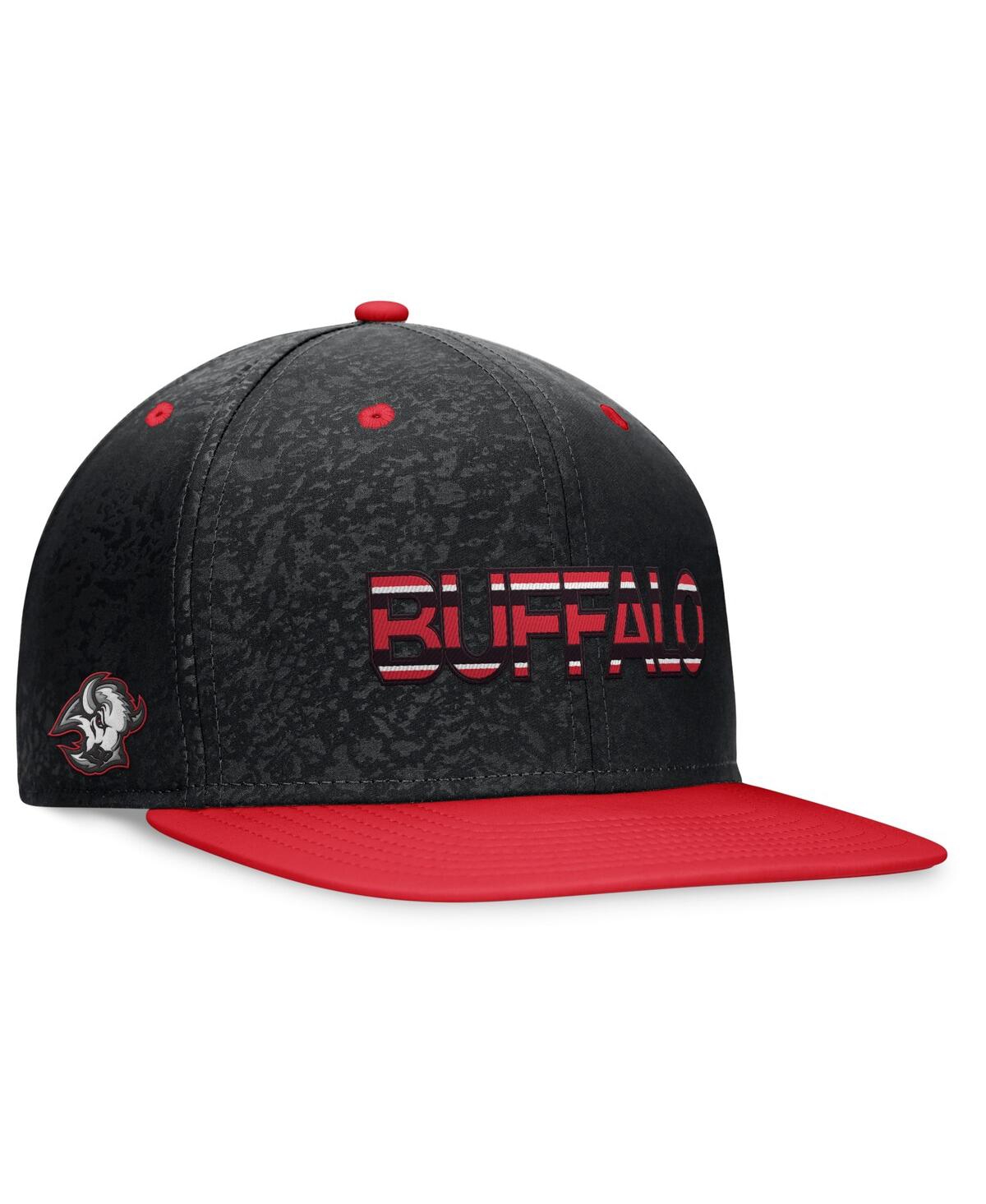 Shop Fanatics Men's  Black, Red Buffalo Sabres Authentic Pro Alternate Jersey Snapback Hat In Black,red