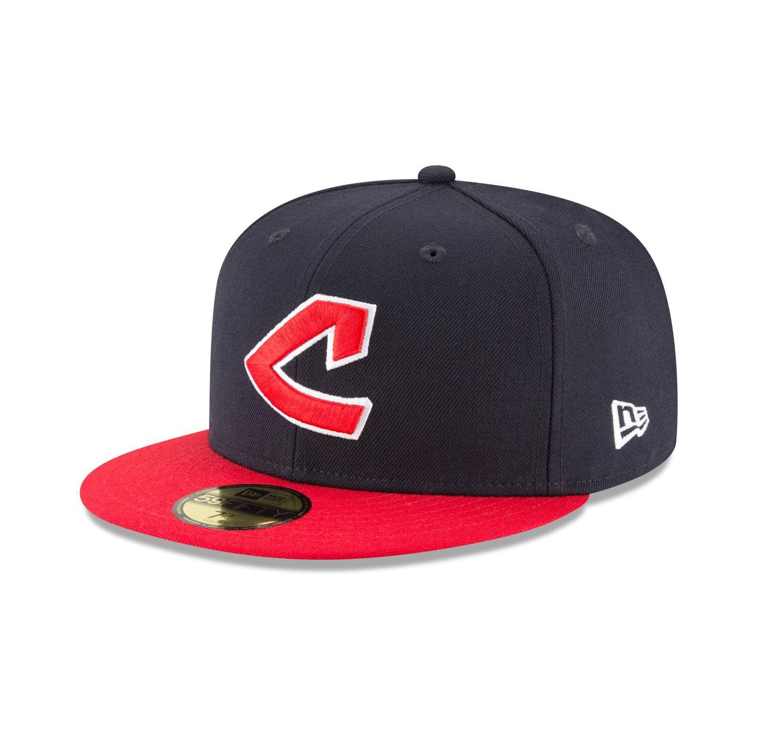 Men's Navy Cleveland Guardians Cooperstown Collection Wool 59FIFTY Fitted Hat