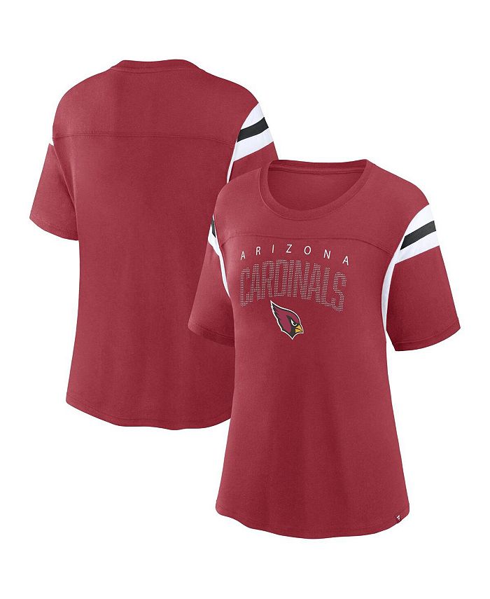 Women s Cardinal Arizona Cardinals Classic Rhinestone T shirt