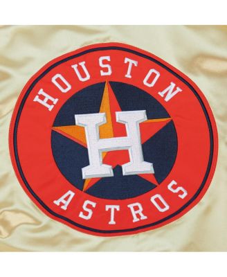Men's Gold Houston Astros OG 2.0 Lightweight Satin Full-Zip Jacket