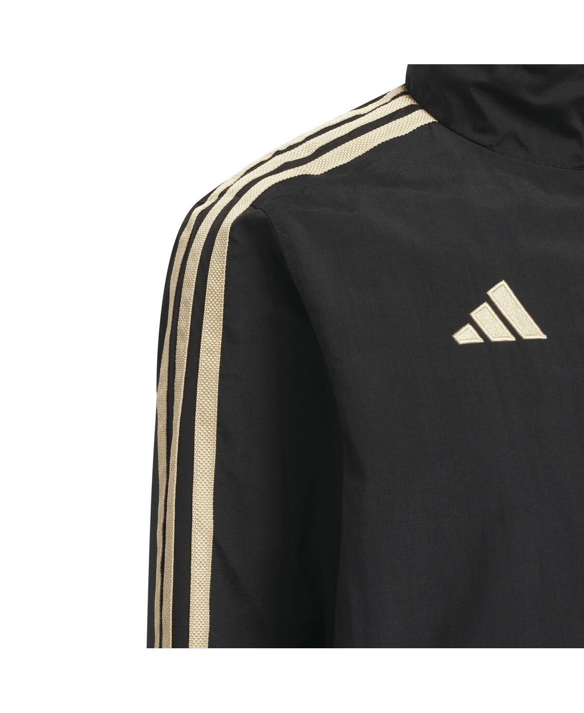 Shop Adidas Originals Big Boys Adidas Black Arsenal 2023/24 Reversible Anthem Ian Wright Full-zip Jacket