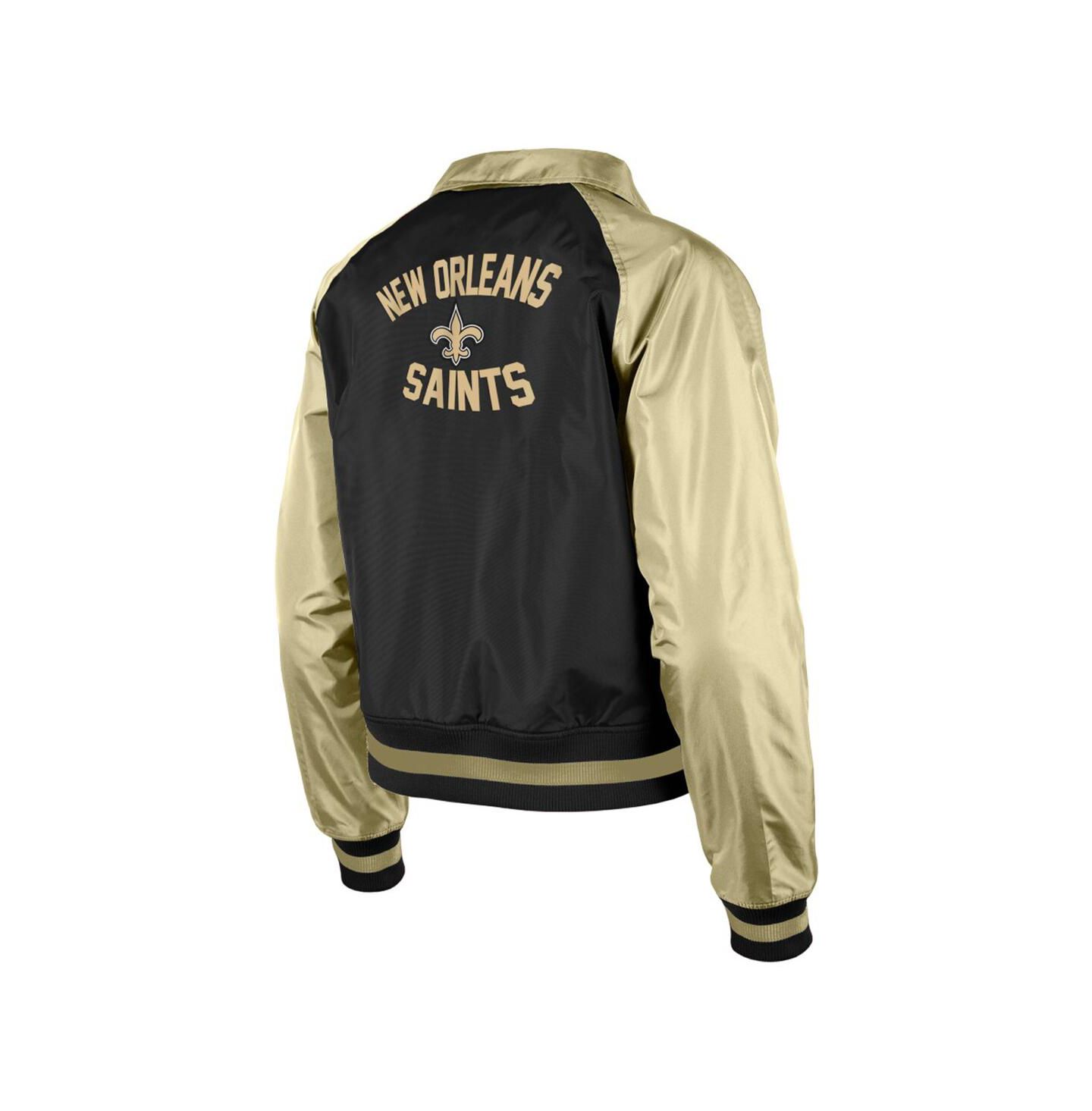 Женская куртка New Era Black New Orleans Saints Coaches Raglan Full-Snap — фото 2