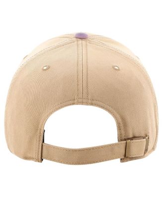 Men's Khaki, Blue Distressed New York Rangers Dusted Sedgwick MVP Adjustable Hat