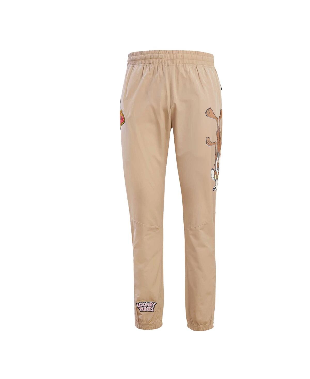 Shop Freeze Max Men's  Khaki Looney Tunes Wile E. Coyote Upside Down Joggers