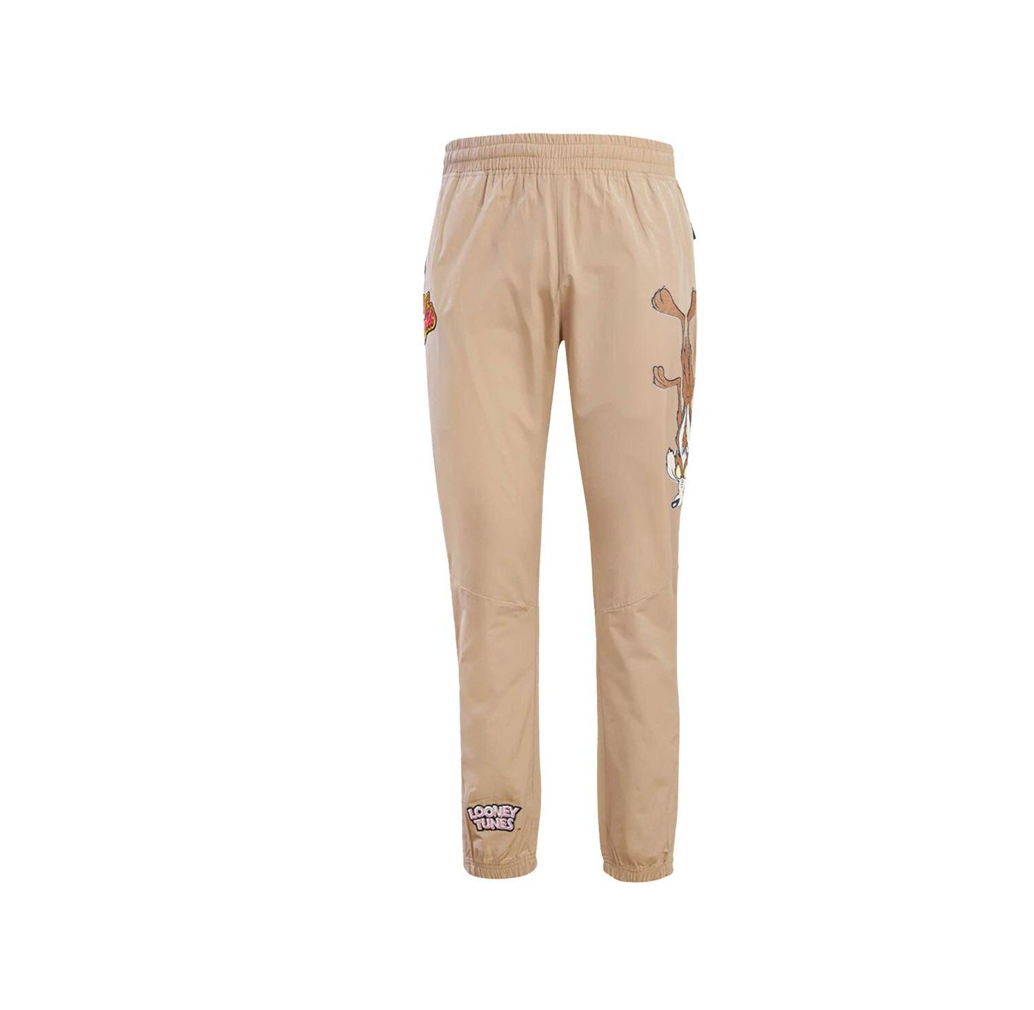 Men's Khaki Looney Tunes Wile E. Coyote Upside Down Joggers