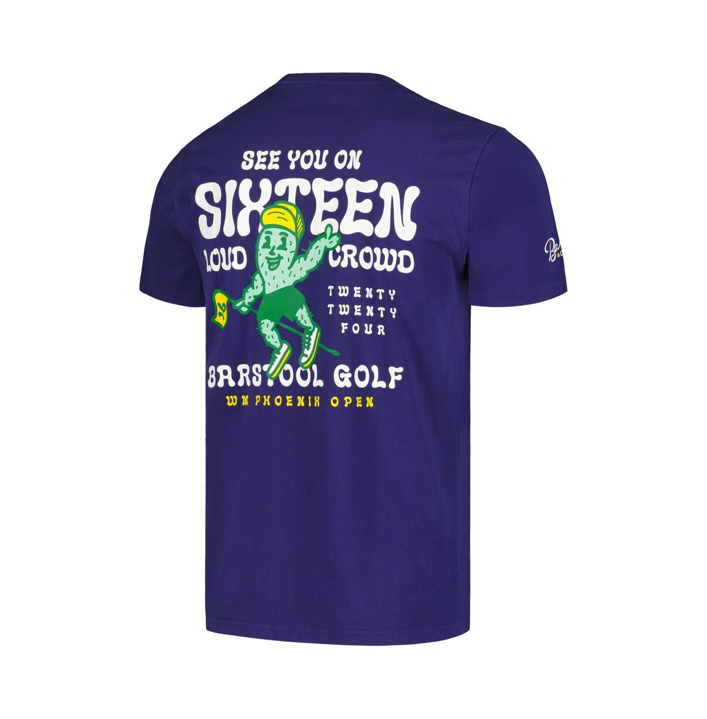Мужская футболка Barstool Golf Navy WM Phoenix Open See You On Sixteen Cactus — фото 3