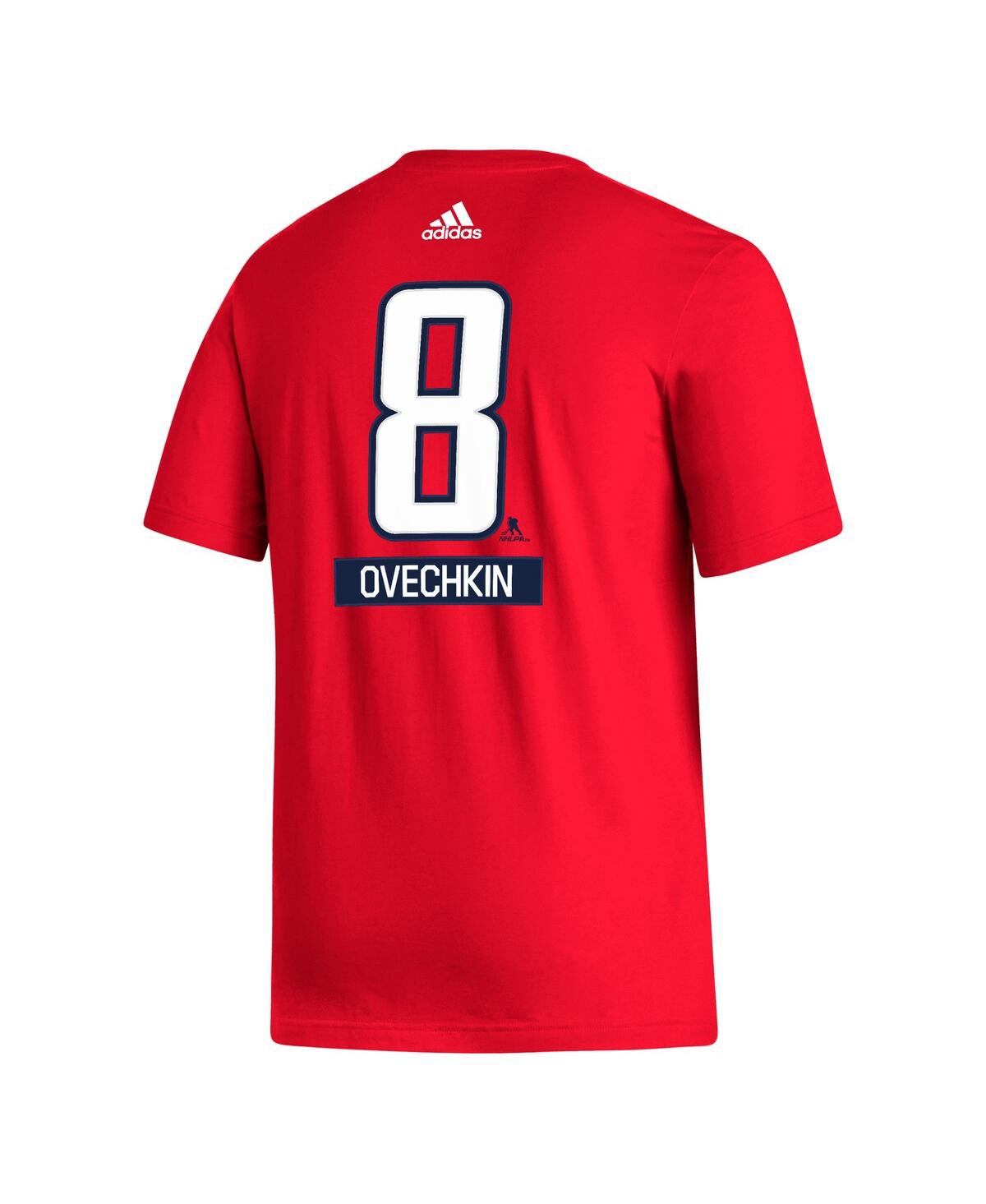 Shop Adidas Originals Men's Adidas Alexander Ovechkin Red Washington Capitals Fresh Name And Number T-shirt