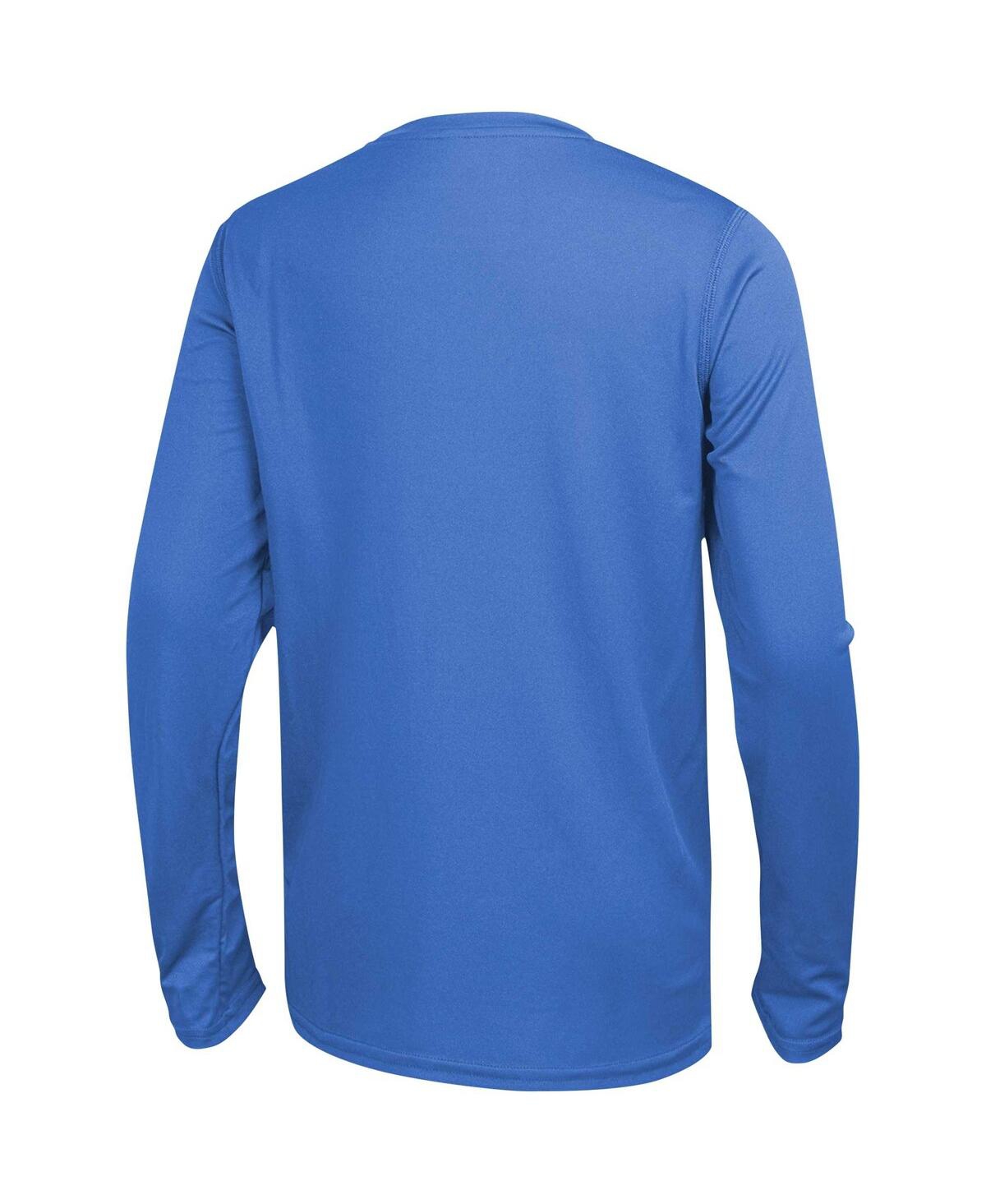 Shop Outerstuff Men's Powder Blue Los Angeles Chargers Side Drill Long Sleeve T-shirt