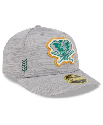 Men's Gray Oakland Athletics 2024 Clubhouse Low Profile 59FIFTY Fitted Hat