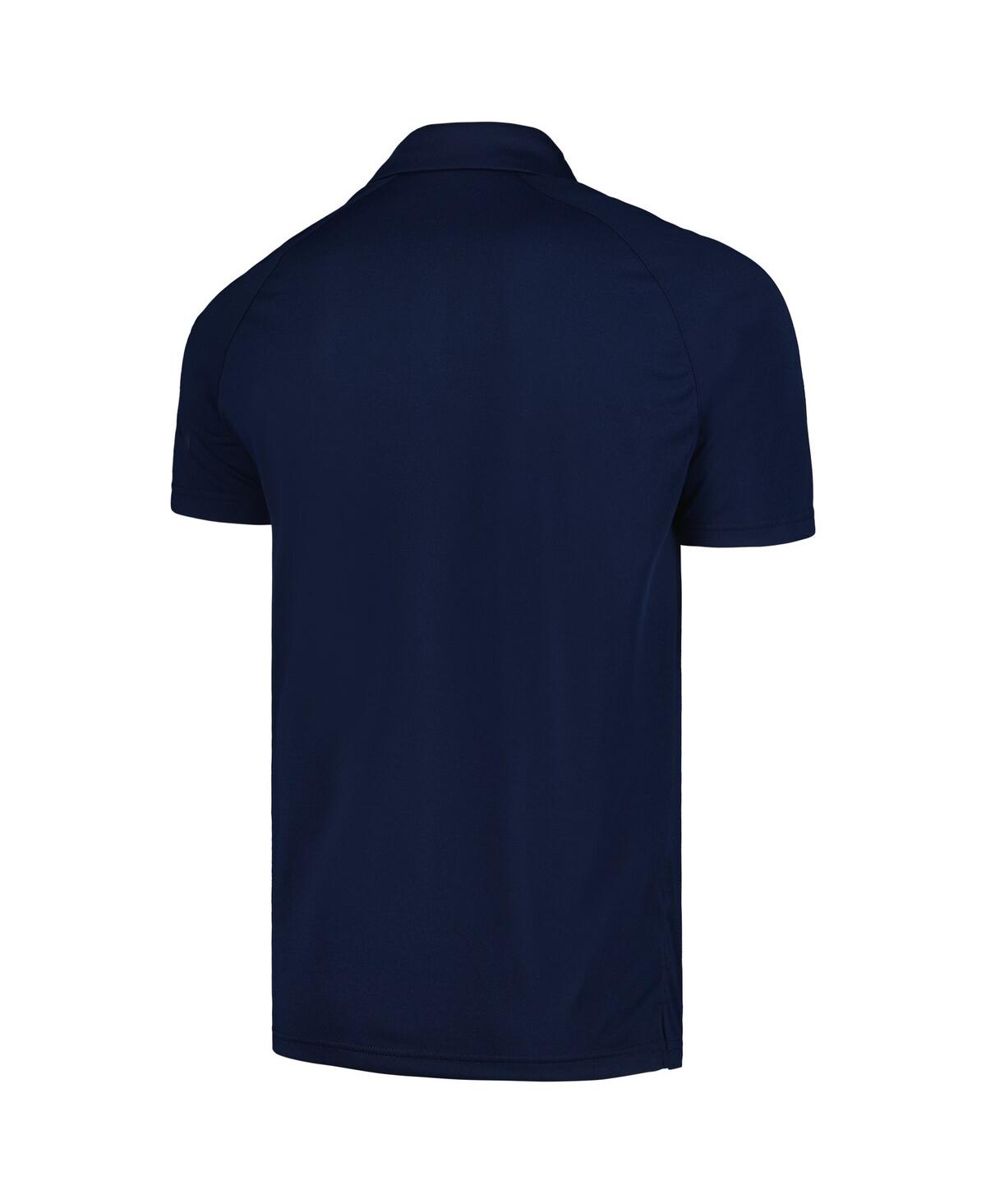 Shop Levelwear Men's  Navy New York Yankees Sector Batter Up Raglan Polo Shirt