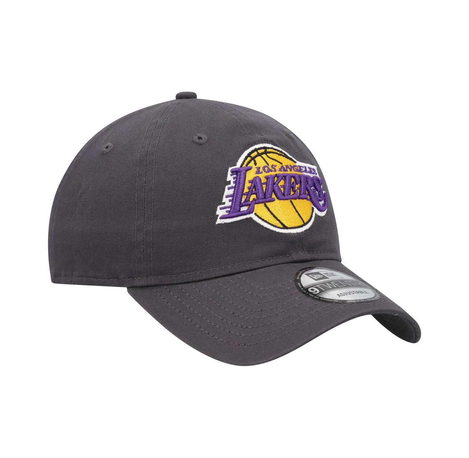 Men's Charcoal Los Angeles Lakers Team 2.0 9TWENTY Adjustable Hat