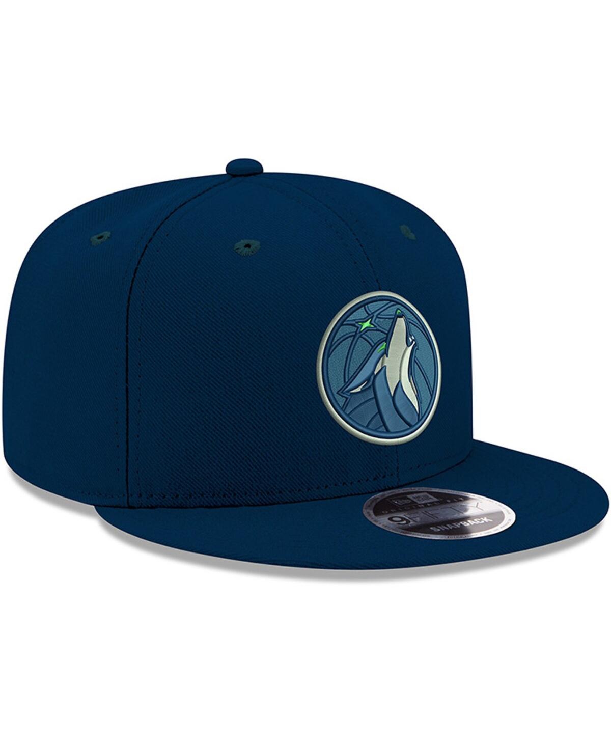 Men's New EraMinnesota Timberwolves Official Team Color 9FIFTY Snapback Hat - Navy