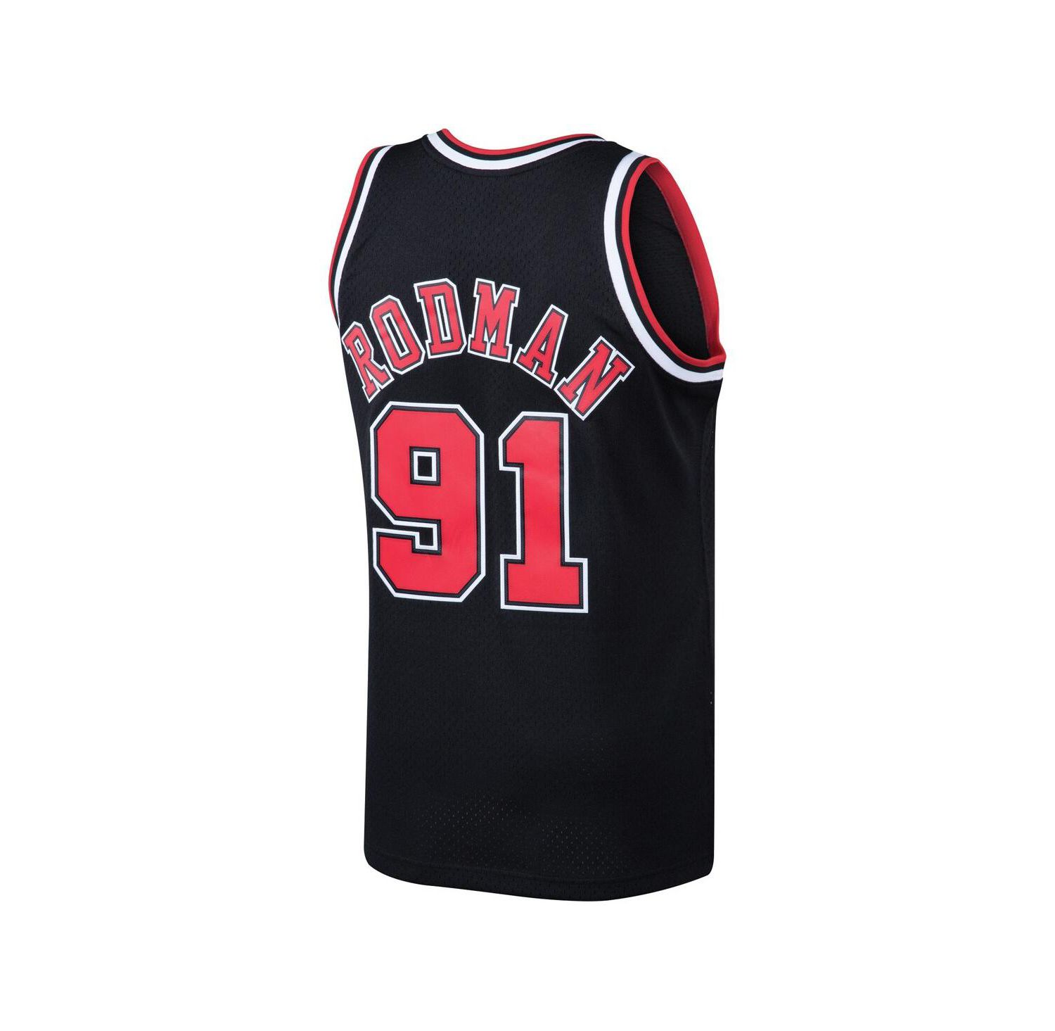 Men's Dennis Rodman Black Chicago Bulls 1997/98 Hardwood Classics Swingman Jersey