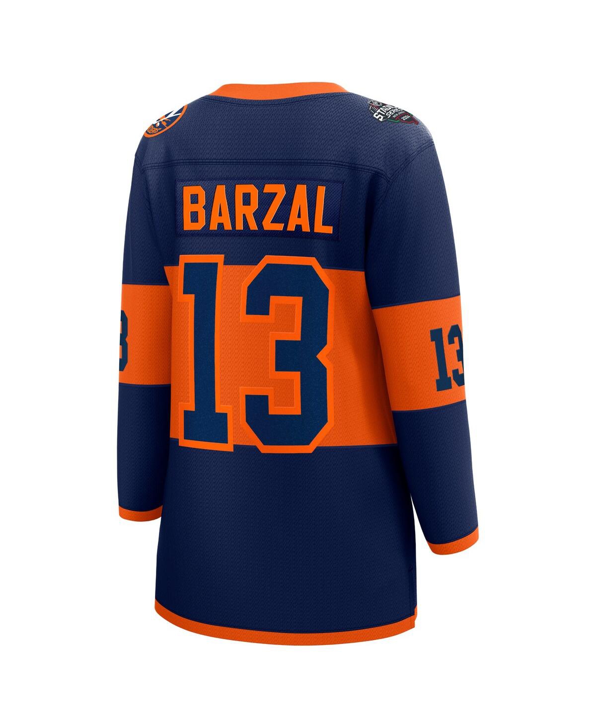 Women's Fanatics Mathew BarzalNew York Islanders 2024 Nhl Stadium Series Breakaway Player Jersey - Navy