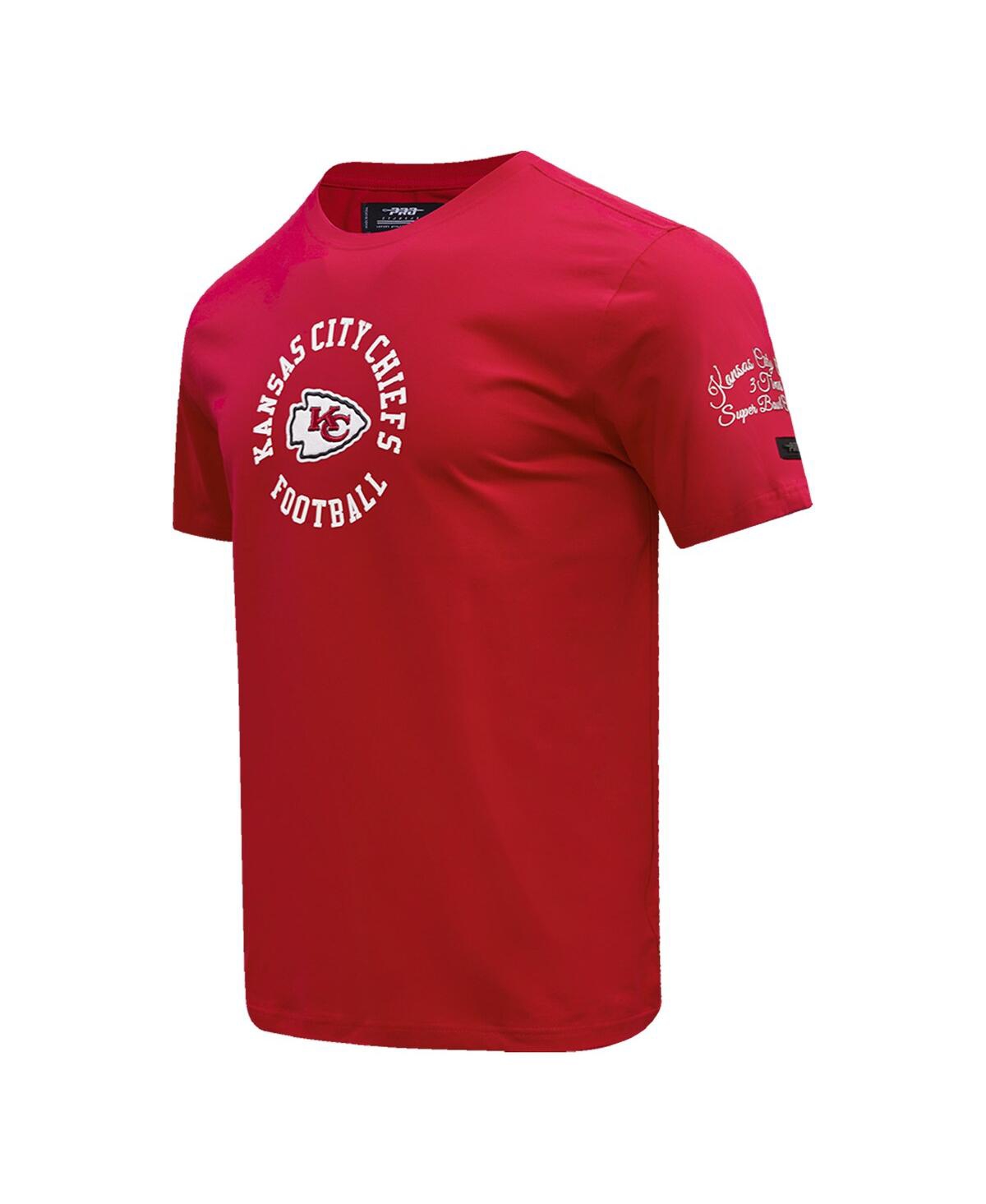 Shop Pro Standard Men's  Red Kansas City Chiefs Hybrid T-shirt