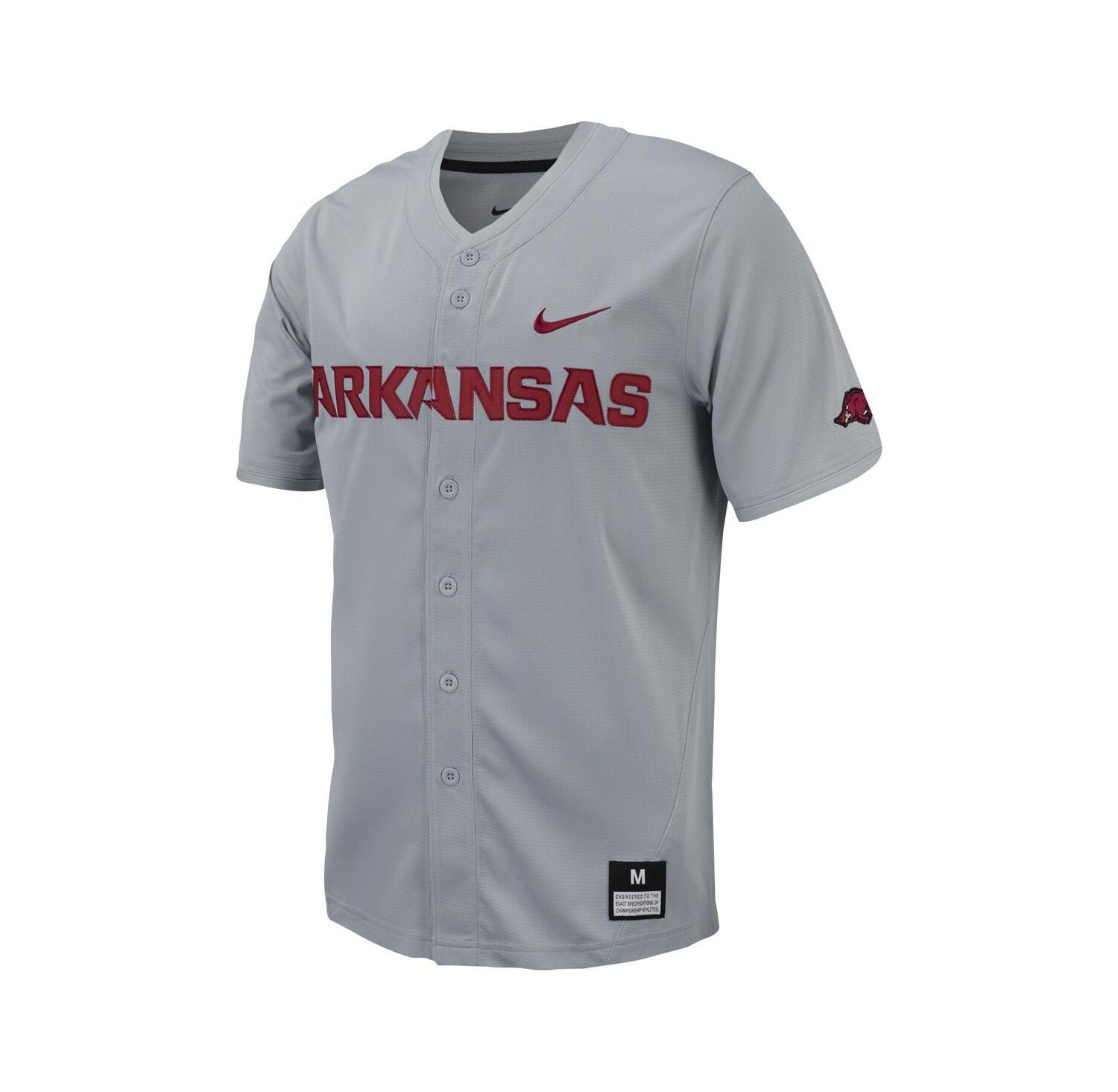 Men's Arkansas Razorbacks Replica Full-Button Baseball Jersey