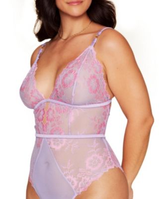 Plus Size Calissa Lace Bodysuit Lingerie
