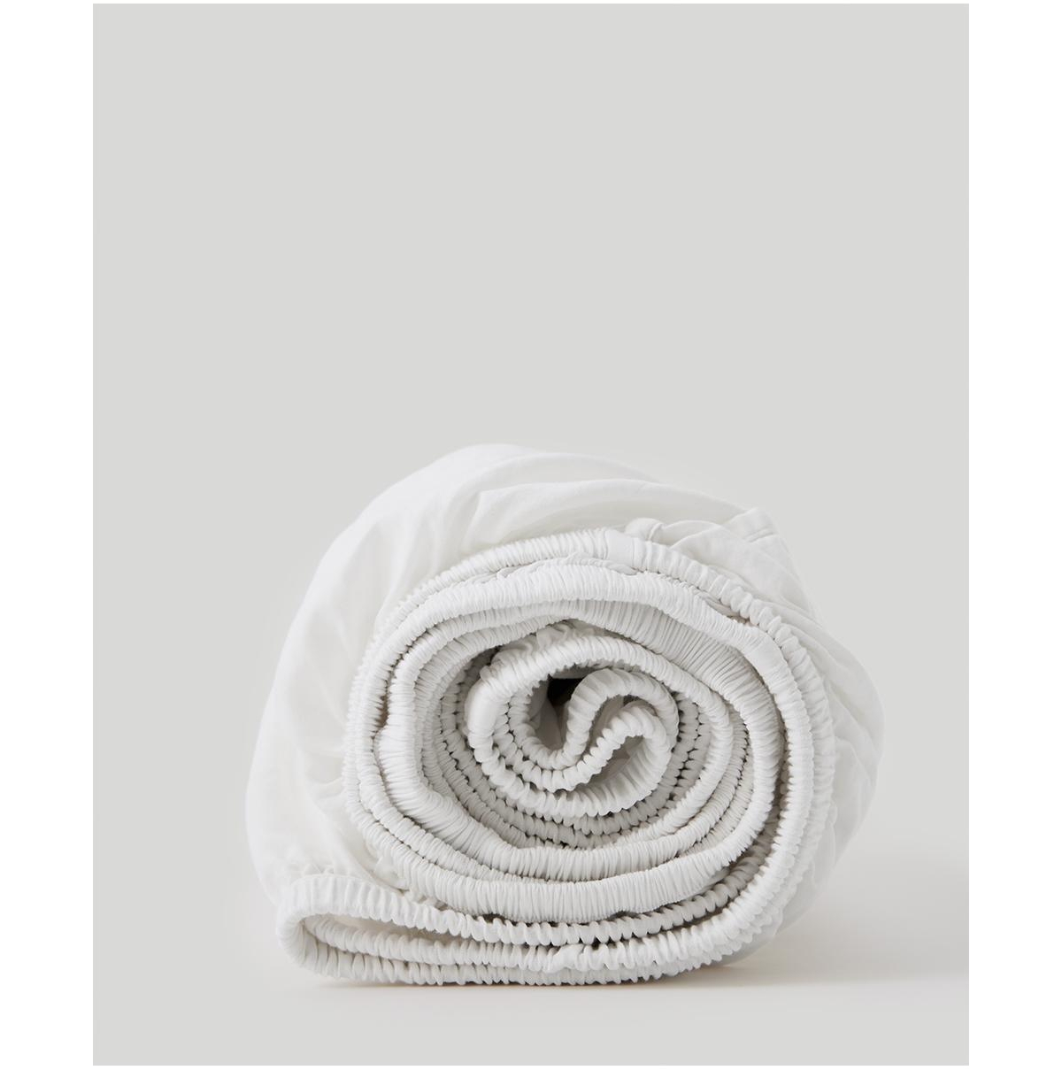 Organic Cotton Room Service Sateen Fitted Sheet - California King - White