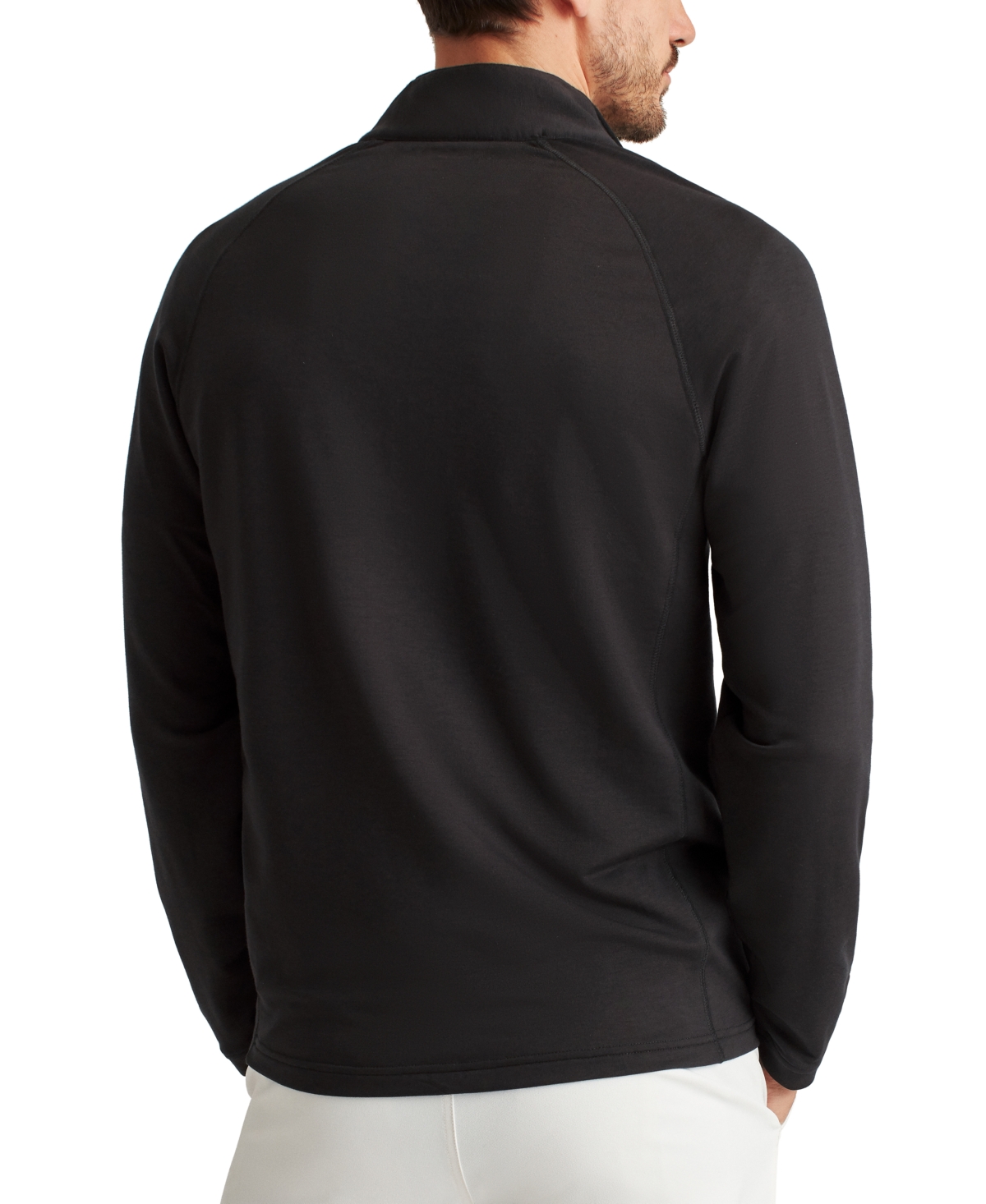 Shop Bonobos Men's Long Sleeve Half-zip Pullover Sweatshirt In Black