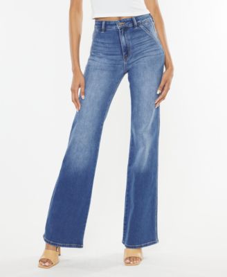 Women's Ultra High Rise Distressed 90s Flare Jeans