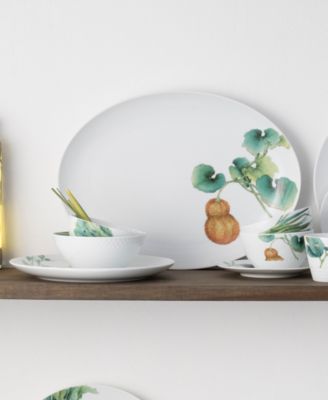 Kyoka Shunsai Oval Platter, 14.50"