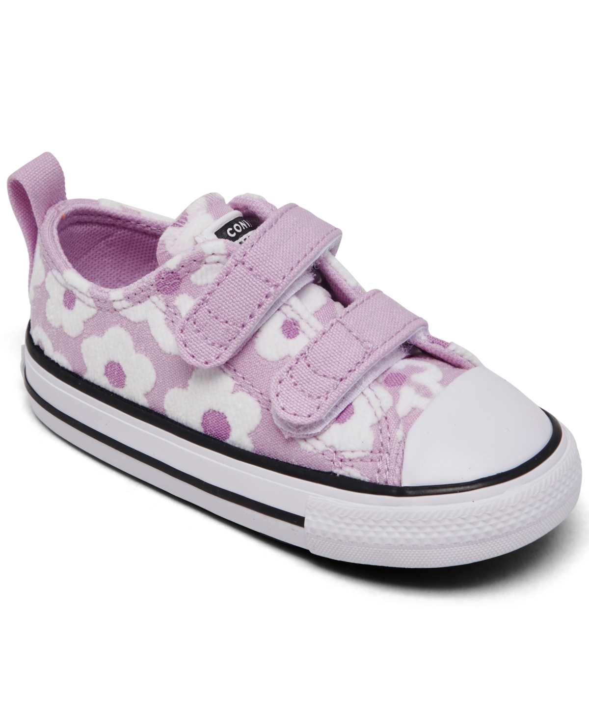 Shop Converse Toddler Girls Chuck Taylor All Star 2v Lo Floral Fastening Strap Casual Sneakers From Finish Line In Stardust Lilac