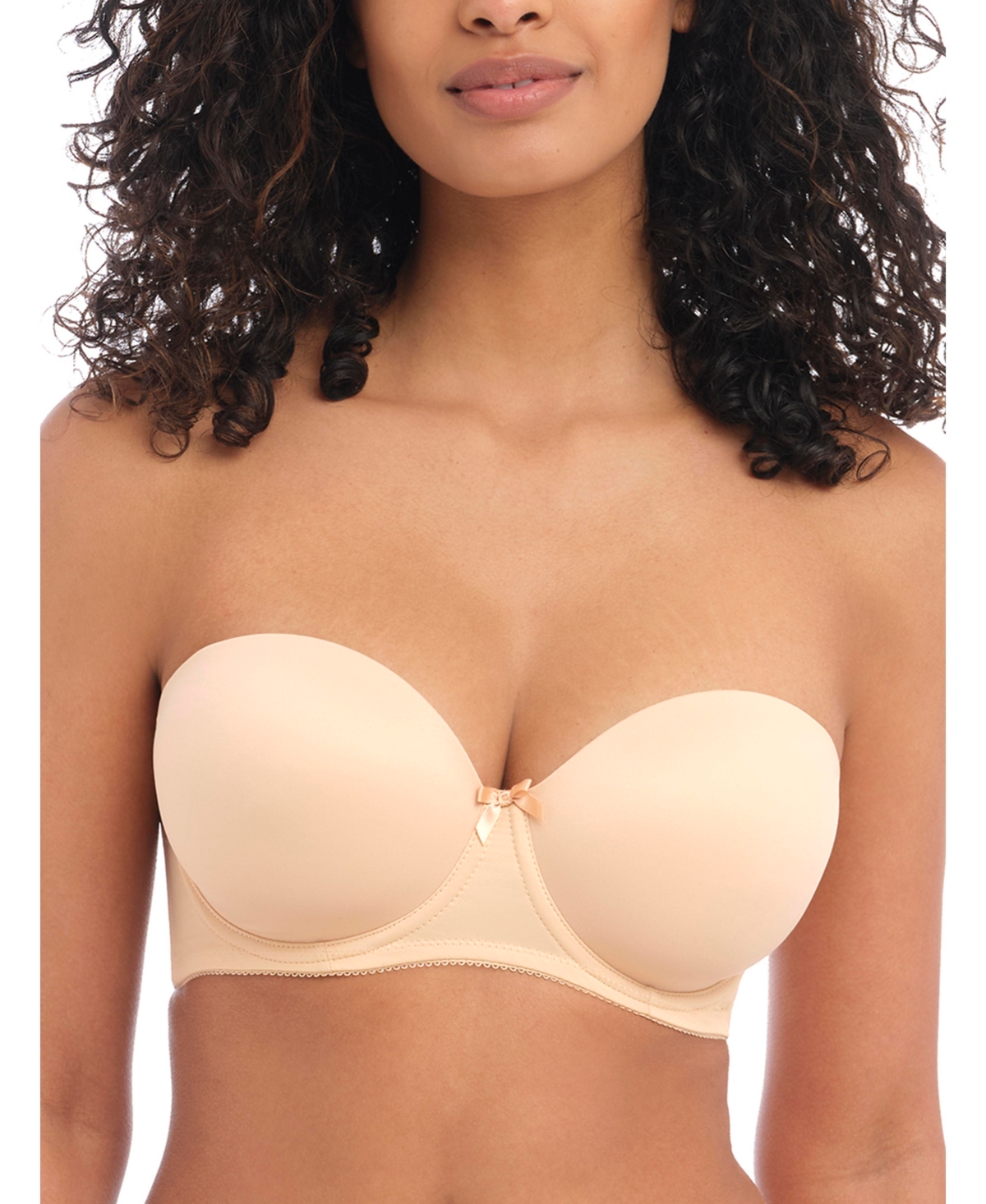 Women's Deco Strapless Bra, AA4233 - Nude