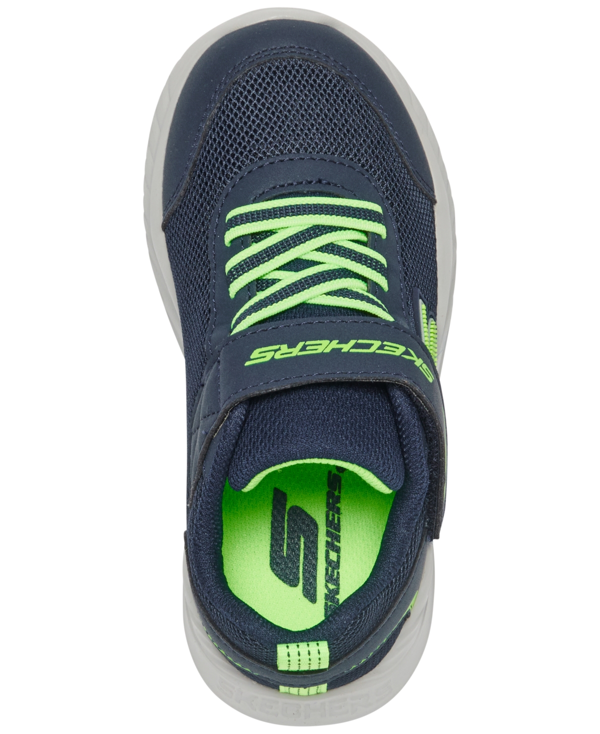 Skechers Toddler Boys Nitro Print - Rowzer Fastening Strap Casual Sneakers from Finish Line - Lime