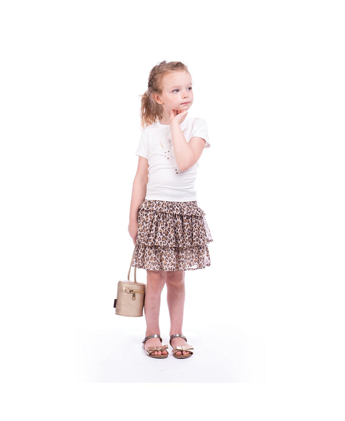 Toddler, Child Girls HudsonPrinted Chiffon Woven Skirt - Leopard